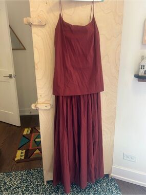 satin maxi dress ivory Emina Maxi Dress main image 0